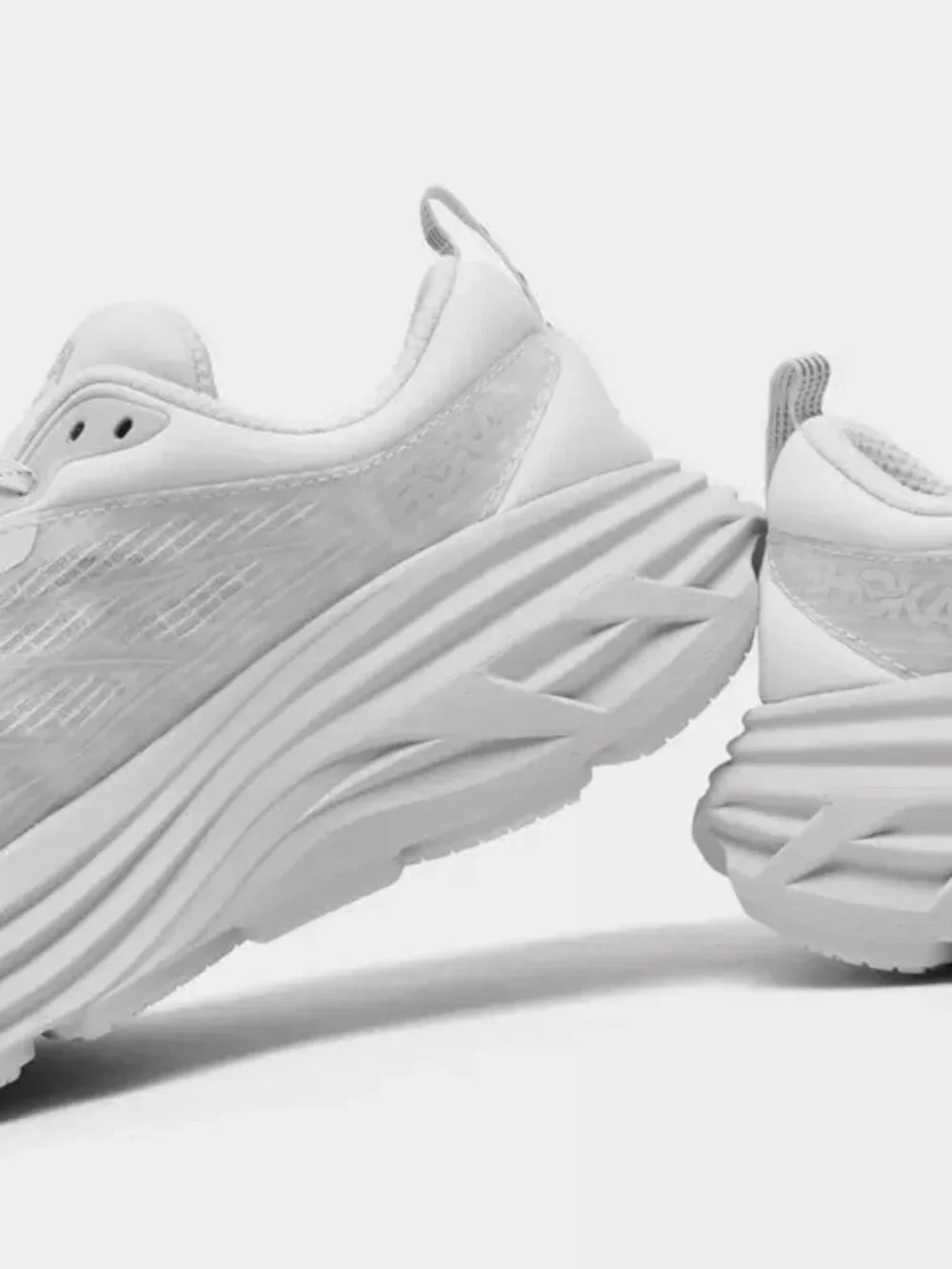 Women's Hoka One One Bondi 8 TS Caged Shoes - White 1155391 WMC